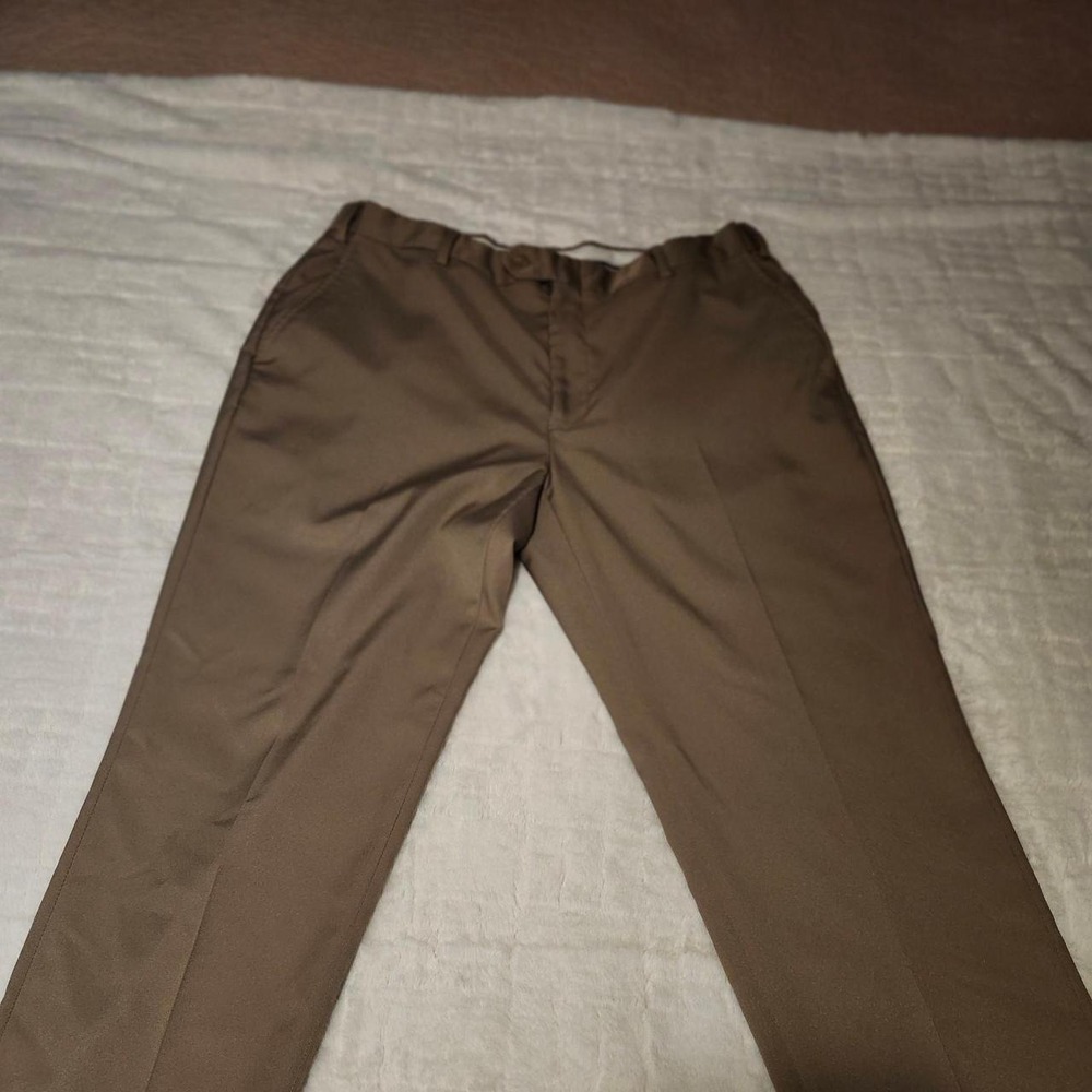 Jos. A. Bank Traveler Men Tan Straight Leg Dress Pants Tailored Fit 37x30